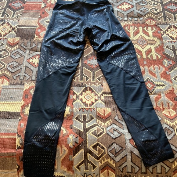 Nike Pro black with gold polka dots full length running tights. - Picture 4 of 7